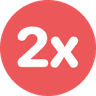 2x