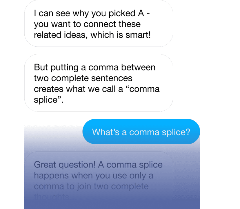 Personalized feedback illustration